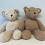 Personalised Knitted Teddy Bear, thumbnail 1 of 5