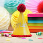 Colourful Any Name Party Hat, thumbnail 6 of 7