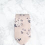Wedding Handmade 100% Cotton Floral Print Tie In Peach, thumbnail 2 of 5