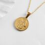 Waterproof Hamsa Coin Necklace, thumbnail 1 of 4