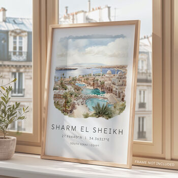 Egypt Travel Poster Of Sharm El Sheikh, 3 of 7