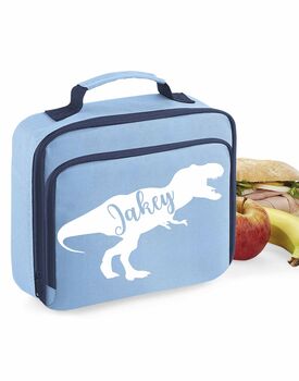 Childs Personalised Dinosaur Lunch Bag, 3 of 4