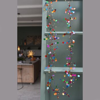 Mains Or Battery Multi Coloured Confetti Fairy Lights, 2 of 6