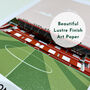 Chelsea Football Stadium Print The Bridge Illustration, thumbnail 4 of 10