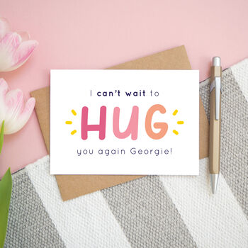 I Can't Wait To Hug You Again Card, 3 of 8