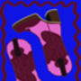 Cowboy Boot Blue Print, thumbnail 2 of 3