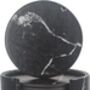 Six Pieces Marble Black Coasters For Drinks, thumbnail 3 of 6