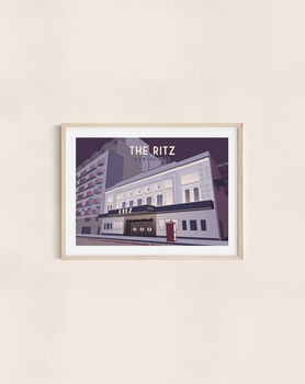 The Ritz Manchester Travel Poster Art Print, 3 of 8