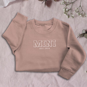 Personalised 'Mini' Embroidered Family Sweatshirt, 3 of 10