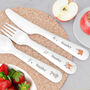 Personalised Woodland Animals Kids Cutlery, thumbnail 1 of 3