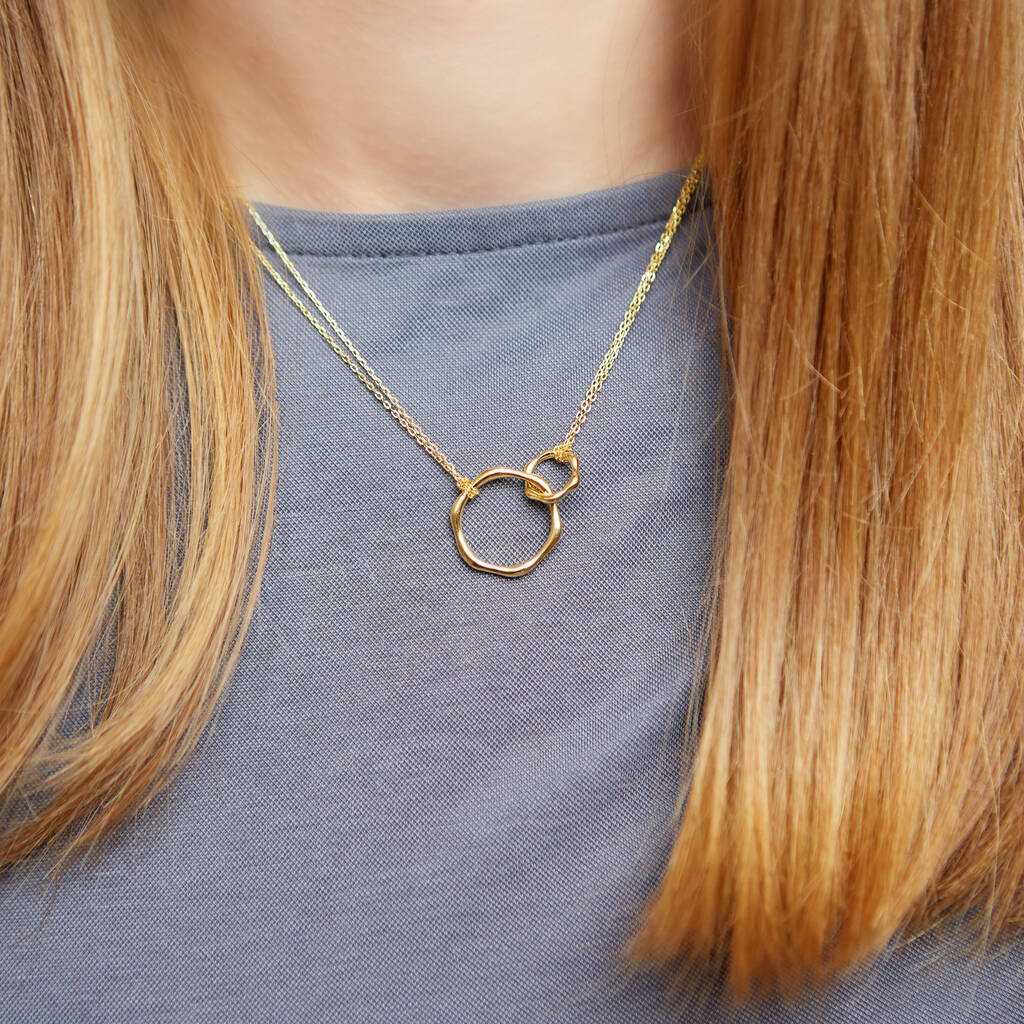 Gold Plated Forever Linked Infinity Necklace By My Posh Shop