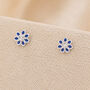 5mm Sterling Silver Blue Forget Me Not Stud Earrings, thumbnail 1 of 9
