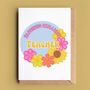 Crochet Print 'Blooming Brilliant Teacher' Card, thumbnail 1 of 2