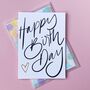 Happy Birthday Heart Card With Confetti Envelope, thumbnail 1 of 3