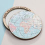 World Map Compact Pocket Mirror For Her, thumbnail 2 of 5