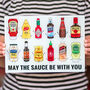 Funny Sauces Pun Chopping Board, thumbnail 1 of 3
