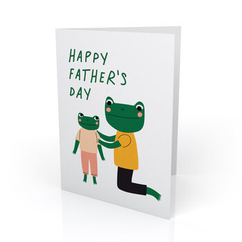 Happy Father's Day Card For Dad With Frogs, 2 of 3