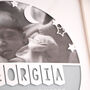 Moon And Stars Birth Details Papercut Frame, thumbnail 2 of 4