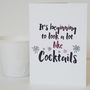 Beginning To Look A Lot Like Cocktails, Christmas Card, thumbnail 2 of 2
