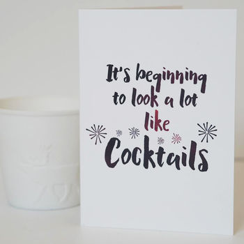 Beginning To Look A Lot Like Cocktails, Christmas Card, 2 of 2