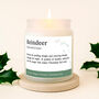 Gingerbread Scented Christmas Candle | 'Reindeer' Definition | Seasonal Winter Home Décor, thumbnail 1 of 4