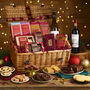 Christmas Luxury Basket Hamper With Wine, thumbnail 1 of 8