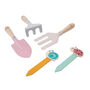 Little Tribe Pink Wooden Garden Tool Set | Ages Three+, thumbnail 2 of 5