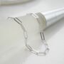 Sterling Silver Paperclip Chain Necklace, thumbnail 5 of 6