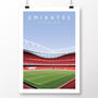 Arsenal Emirates Stadium Poster, thumbnail 2 of 7