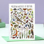 Meadow Wildlife Of Britain Greeting Card, thumbnail 1 of 8