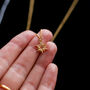 Star Necklace In Sterling Silver, 24ct Gold Vermeil, thumbnail 4 of 10