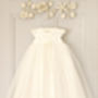 Evelyn Silk And Tulle Christening Gown, thumbnail 3 of 12