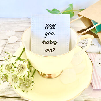 Will You Marry Me? Proposal Tea Gift Set, 2 of 9
