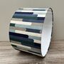 Seattle Blue Retro Style Drum Lampshades, thumbnail 2 of 8