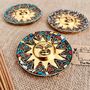 Smiling Gold Sun Incense Stick Holder Ash Catcher, thumbnail 12 of 12