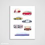 City Transportation Watercolour Poster, thumbnail 2 of 3
