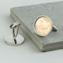 Personalised 70th Or 80th Birthday Farthing Cufflinks, thumbnail 5 of 9
