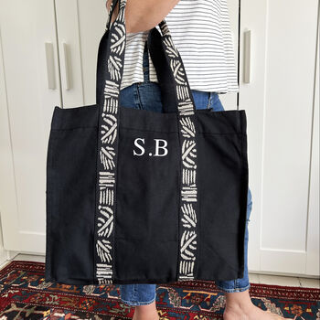 Printed Strap Personalised Beach And Shopping Bag, 2 of 6