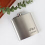 Personalised Stainless Steel Wedding Hip Flask, thumbnail 1 of 5