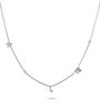 Sterling Silver Personalised Charm Necklace, thumbnail 2 of 5
