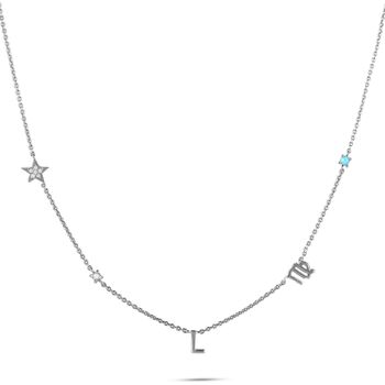 Sterling Silver Personalised Charm Necklace, 2 of 5