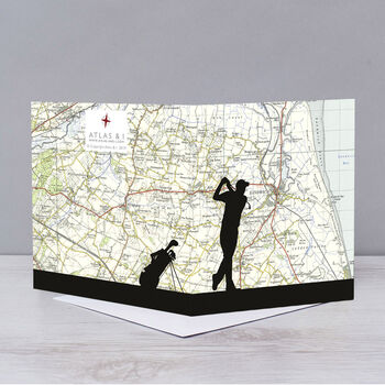 Golf Over Royal St Georges Golf Course, Sandwich Card, 2 of 2