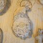 Luxury Irish Linen Festive Santa Christmas Tree Decoration, thumbnail 5 of 6