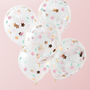 Floral Confetti Filled Party Balloons, thumbnail 1 of 3