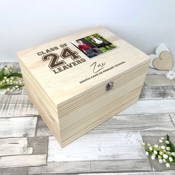 Personalised 'Class Of 25' School Leavers Photo Memory Box Five Sizes, 4 of 10