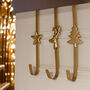 Luxury Gold Christmas Wreath Hangers, thumbnail 2 of 6