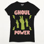 Ghoul Power Women's Halloween Slogan T Shirt, thumbnail 4 of 4