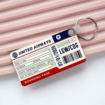 Personalised Boarding Pass Keyring, 4 of 4