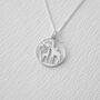 Birthday Gift For Her, Sterling Silver Giraffe Family Necklace, thumbnail 2 of 6