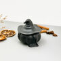 Decorative Black Witch House Bowl Halloween Decoration, thumbnail 9 of 10